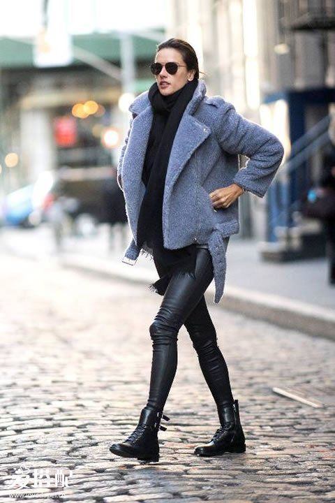 Leggings+踝靴,早春最舒适优雅的搭配就是它!